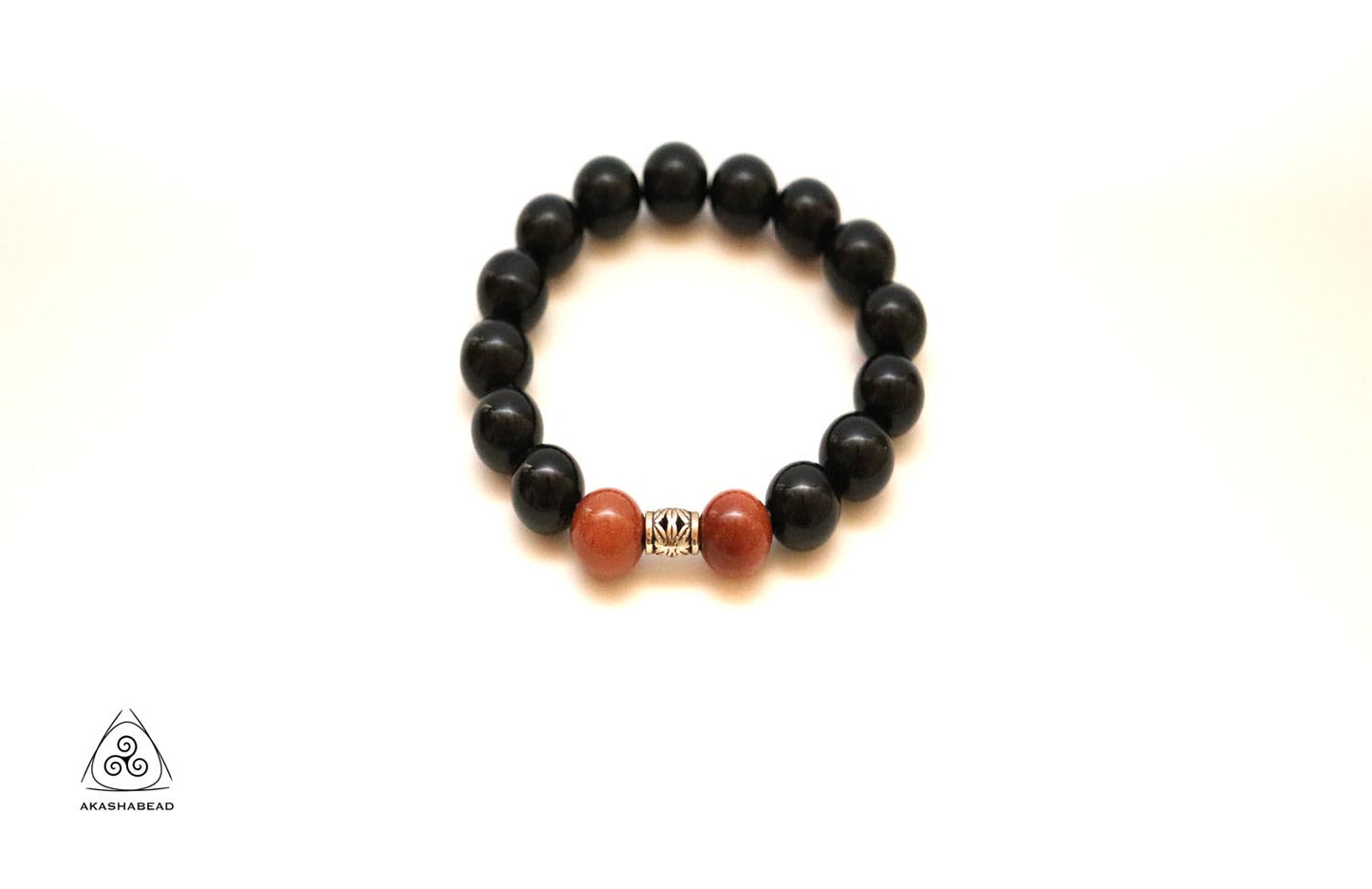 Natural Onyx, brown agate | promote Fortune and happiness | 12mm bead and spacer