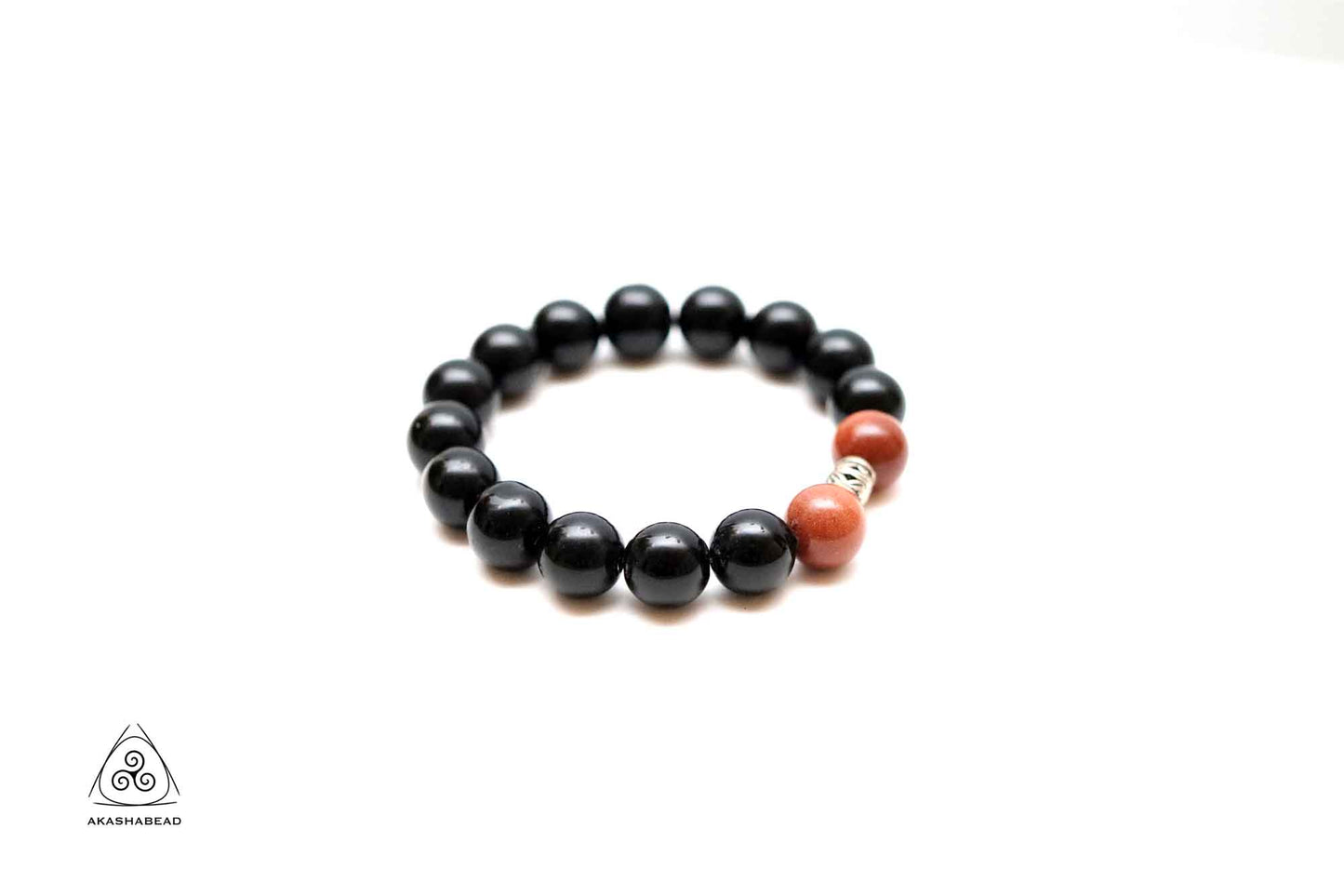 Natural Onyx, brown agate | promote Fortune and happiness | 12mm bead and spacer