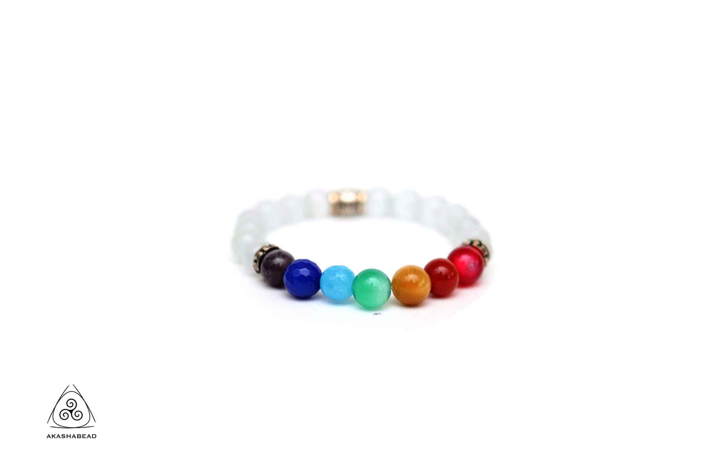 Natural seven chakra bracelet 8mm beads