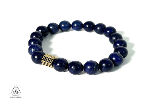 lapis lazuli bracelet healing stone 10mm