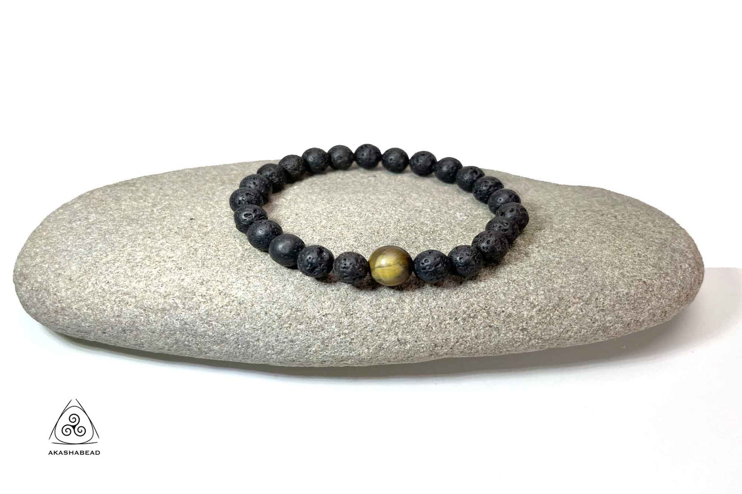 Natural Onyx with 10mm mate tiger eye beaded bracelet