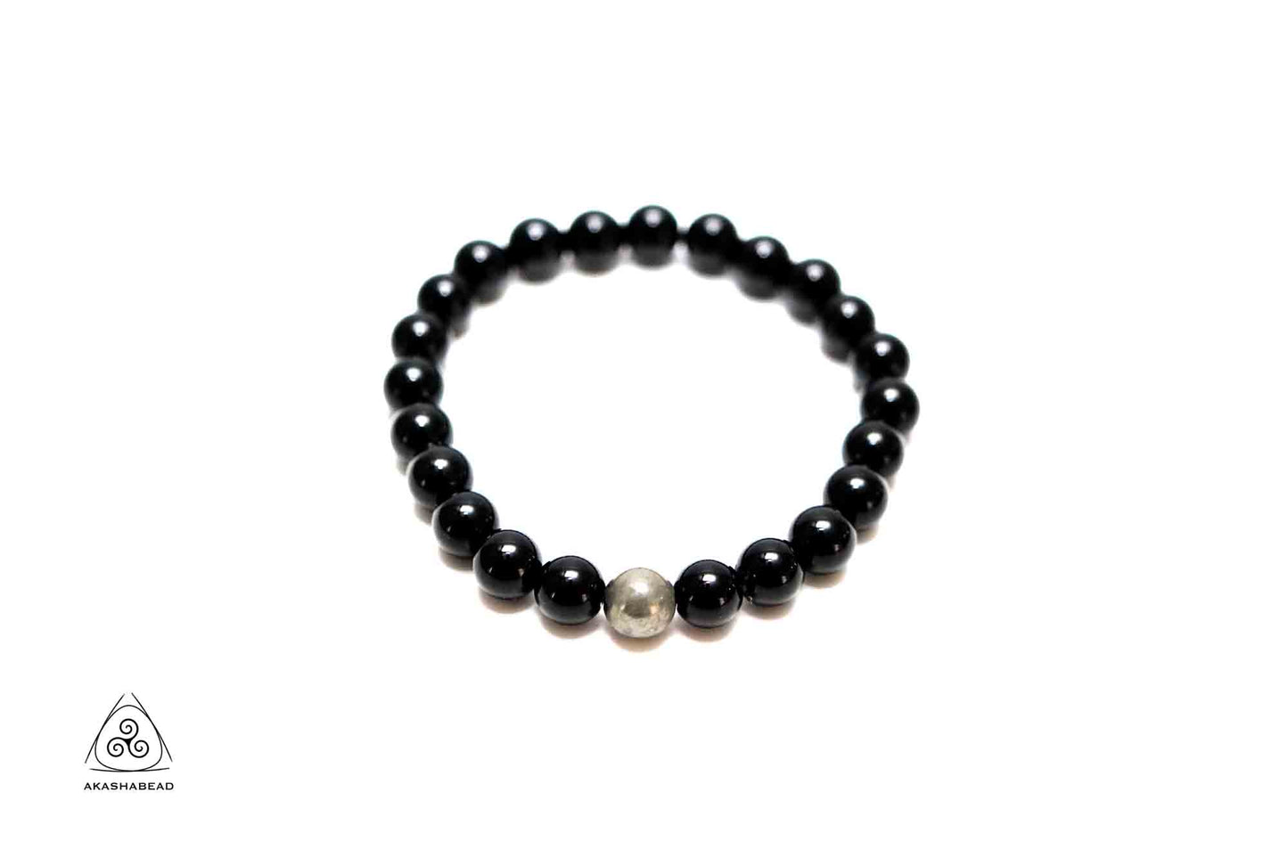 Natural Black Onyx with Pyrite