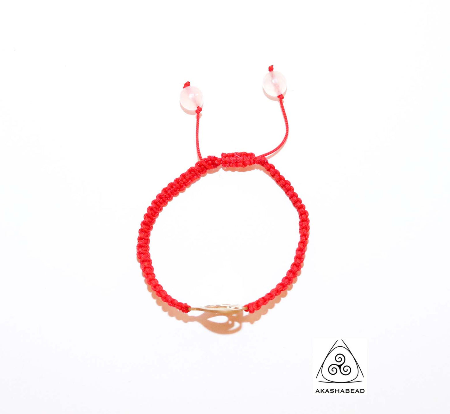 Stylish Red adjustable Braided Bracelet with Gorgeous Heart Gold color