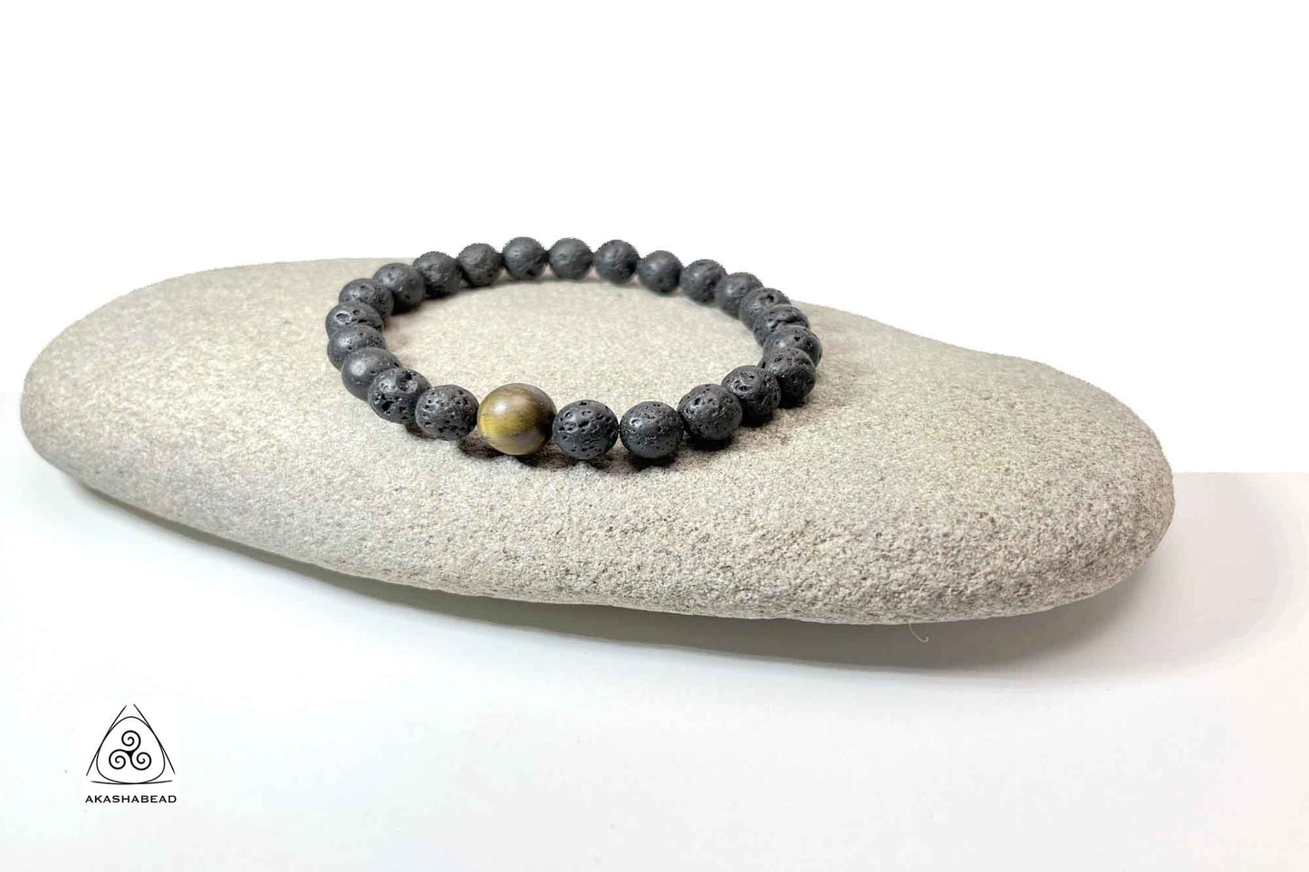 Natural Onyx with 10mm mate tiger eye beaded bracelet